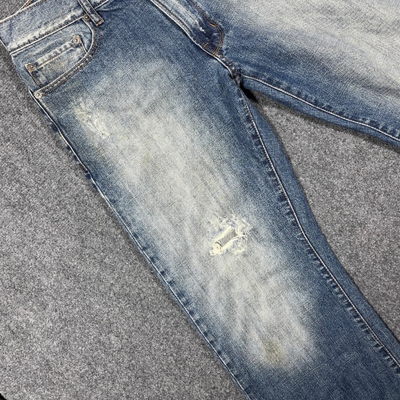 Vintage Guess Jeans Bootcut Mid Rise Distressed Size 31x30 Womens 0873 - Picture 12 of 12